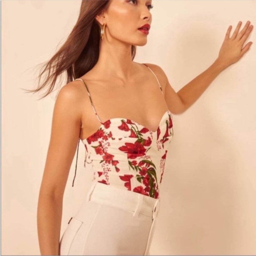 Reformation Liza Georgette Top